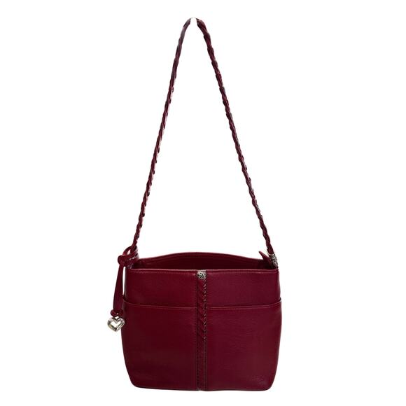 Brighton Barbados Beaumont Square Lipstick Red Bucket Shoulder Bag - Picture 1 of 10